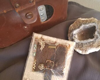 Mini Leather Satchel Necklace