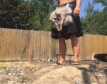 Wolf sporran masked sporran kilt acessory
