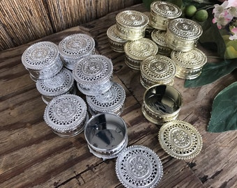 24 baptism favors keepsake box, small favor gift box,trinket box, cajita para recuerdos, christening favors container,