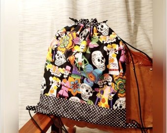 Rockabilly Drawstring Backpack