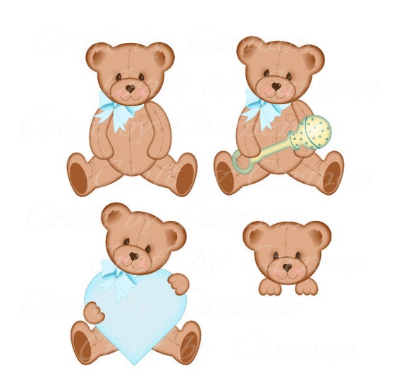 Download Teddy bear clip art cute bear baby bears digital art