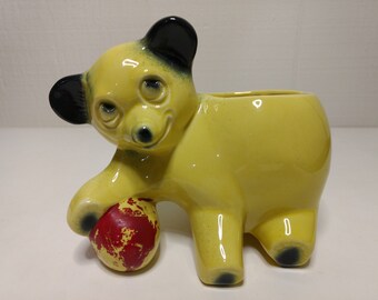 Yellow bear with Red Ball McCoy Planter