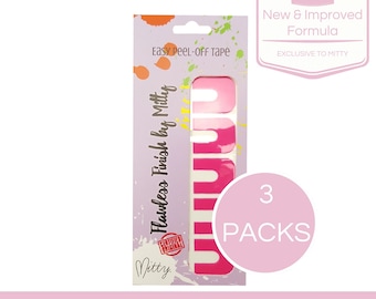 Nagel tape, Easy peel off, perfect mani, onberispelijke afwerking, LATEX vrij (Ballet Slipper roze)
