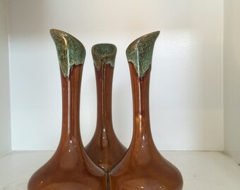 Van Briggel, signed, bud vase, Pottery, glazed