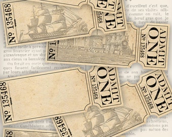 vintage train ticket template