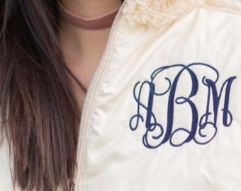 Monogrammed Sherpa Pullovers