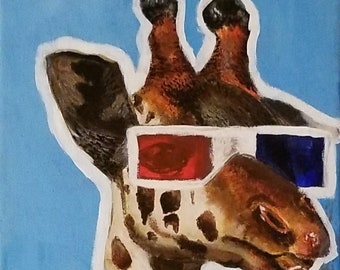 Smoking Giraffe (PRINT)