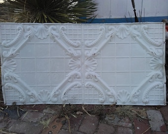 Large, Antique Ceiling Panel 24" x 48" Architectural Salvage