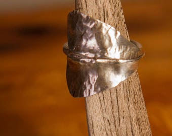 Sterling Silver Leaf Ring