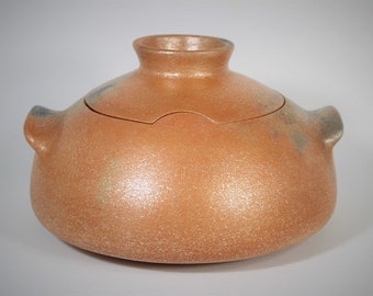 Casserole, 2.75 qt. Handmade Micaceous Clay Cookware, Soup Pot, Rice Pot, Ceramic Pot, Stew Pot, Chili Pot, Handmade Pottery, Kitchenware