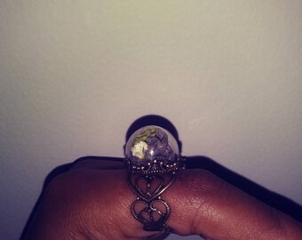 Wasp nest oddity ring