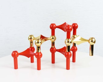 Nagel set of 5 candlesticks/candle holders
