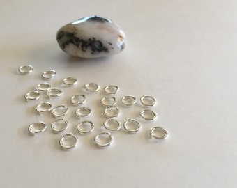 Snapeez 6mm Silver, 99.9% Pure Silver Ultraplate, sold in packs of 25, 18ga, (usez6-25)
