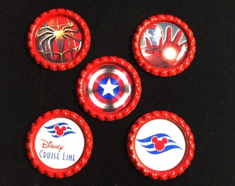 Set of 5 Fish Extender Gifts-FE gift-FE Magnets-Disney FE gifts-Disney Cruise Magnets-Marvel Magnets- Marvel at Sea