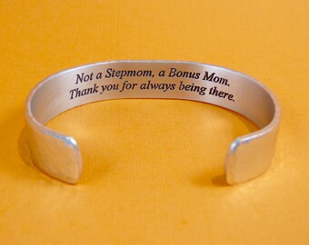Stepmother Gift ~ Not a Stepmom, a Bonus Mom. Thank you for always being there. (Personalization) ~ Stepmom Gift / Birthday Gift