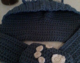 Cat Scarf and Hat Combination