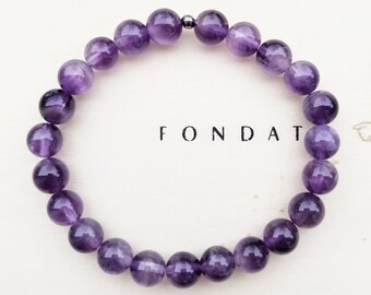 TRANSFORMATION - Natural Amethyst Stretch Bracelet