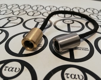 Begleri "9" - Bronze and stainless steel beads