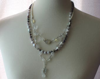 Pineapple Quartz and Pearls