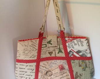 Patchwork tote bag
