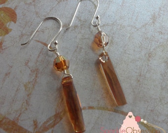 Swarovski Crystal Column Earrings