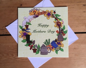 Gardening Mothers Day Card.