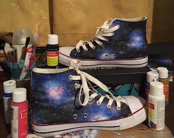 Hand Painted Galaxy Shoes Customizable