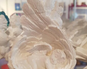 Angel Cherub asleep, homemade