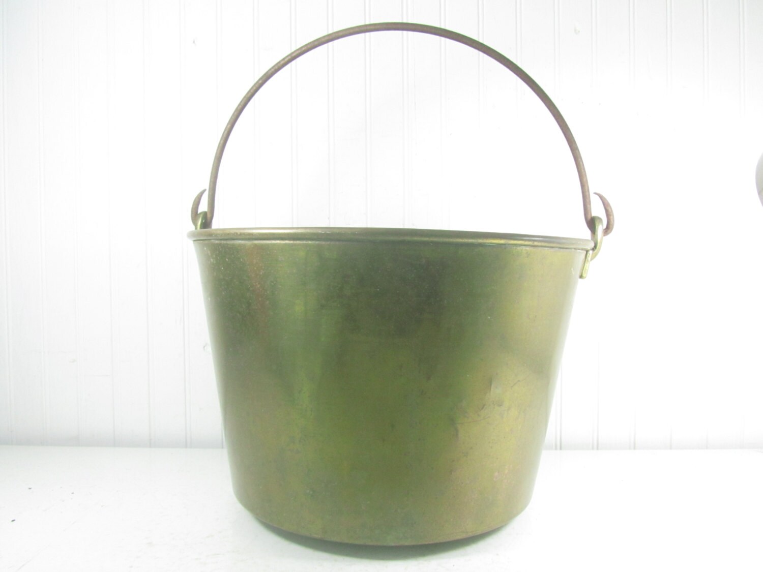 antique brass bucket brass pail antique brass American