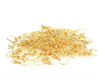 Gold - 1000 hooks earrings 18mm