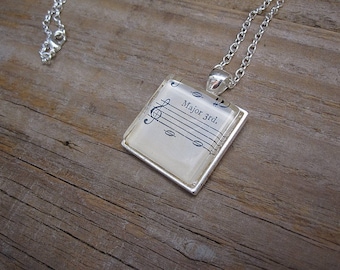 Musician Necklace - Major 3rd C-E - Gift for Musician