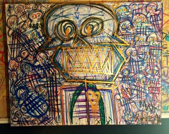 Untitled Abstract Painting 2017 48x60in.