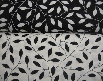 2 yards leaves from Benartex - 1 yd. each color