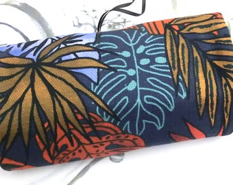 Stiff roll, brush roll, gift for her, make-up bag, Makeup Brush Roll, Rollmäppchen No. 310