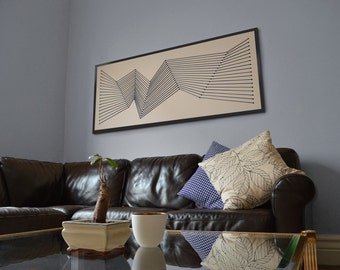 Nautical Style Artwork Modern eyecatching design for home and office, large canvas artwork geometric