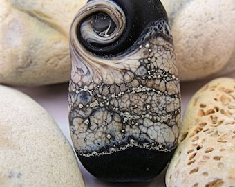 Night Storm, Lampwork Focal Bead, SRA, UK