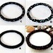 Bead Roll On Bracelet - Black, Turquoise, Silver, Bordo Seed Beads Bracelet - Beaded Bracelet - Bead Crochet Rope Bracelet