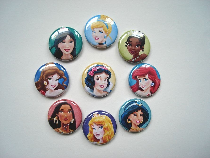 Disney Princess Pinback Buttons