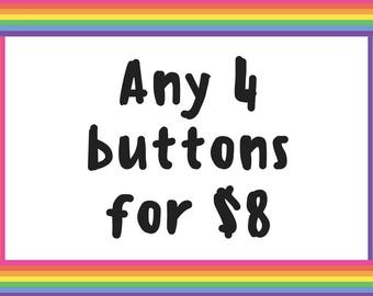 Button deal - Four 1.25 inch buttons