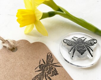 Bumble Bee Clear Rubber Stamp - Bumblebee Stamp - HoneyBee - Bumble Bee - Insect - Bee Stamp - Stamp Store - Photopolymer Stamp - Stampingit
