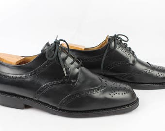 Vintage Derby HARDRIGE DRAKE black Uk 10.5 Goodyear leather / Fr 45 very good condition (1747)