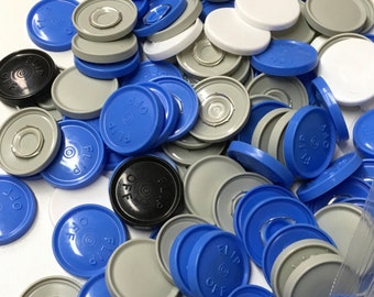 Flip off vial caps for crafts-100 pieces of 30 mm caps