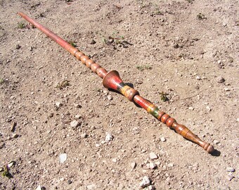 Large Primitive Distaff Antique Wooden Wool Distaff Weaving Tool Wool Spinning Farmhouse Primitive Decor Antique Loom Rustic Decor