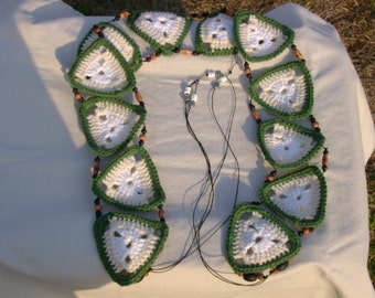 Crochet Handmade Cotton Triangle All-Seasons Belt ON SALE