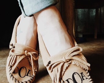 Monogram Minnetonka Moccasins