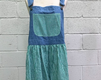Vintage Denim Overalls. Denim Romper. Shortalls. Shorts. 80s Denim. Hipster Shorts. 100% Cotton.