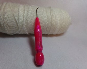 Loom hook - 1 Handmade Too Shay Knitting Loom Hook Handle Acrylic