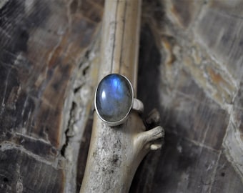Sterling Silver Labradorite Ring