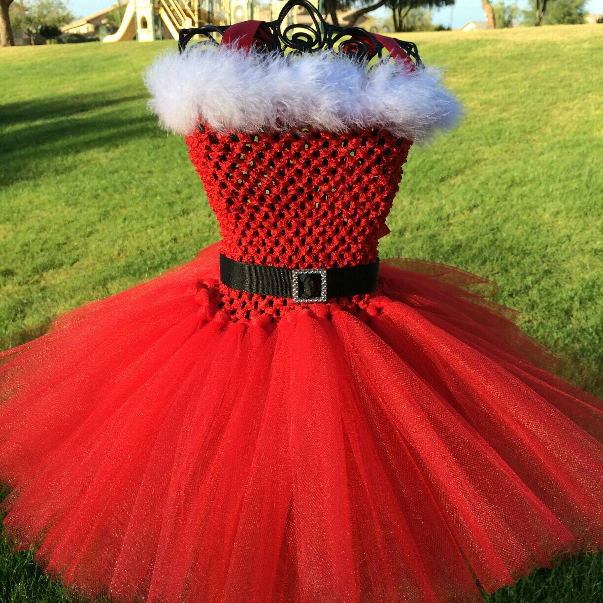 Mrs.Clause Inspired tutu dress Halloween tutu costume