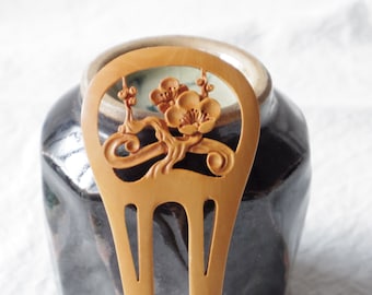 plum,Boxwood,trees,kanzashi,japanese,kyoto,luck,vintage,